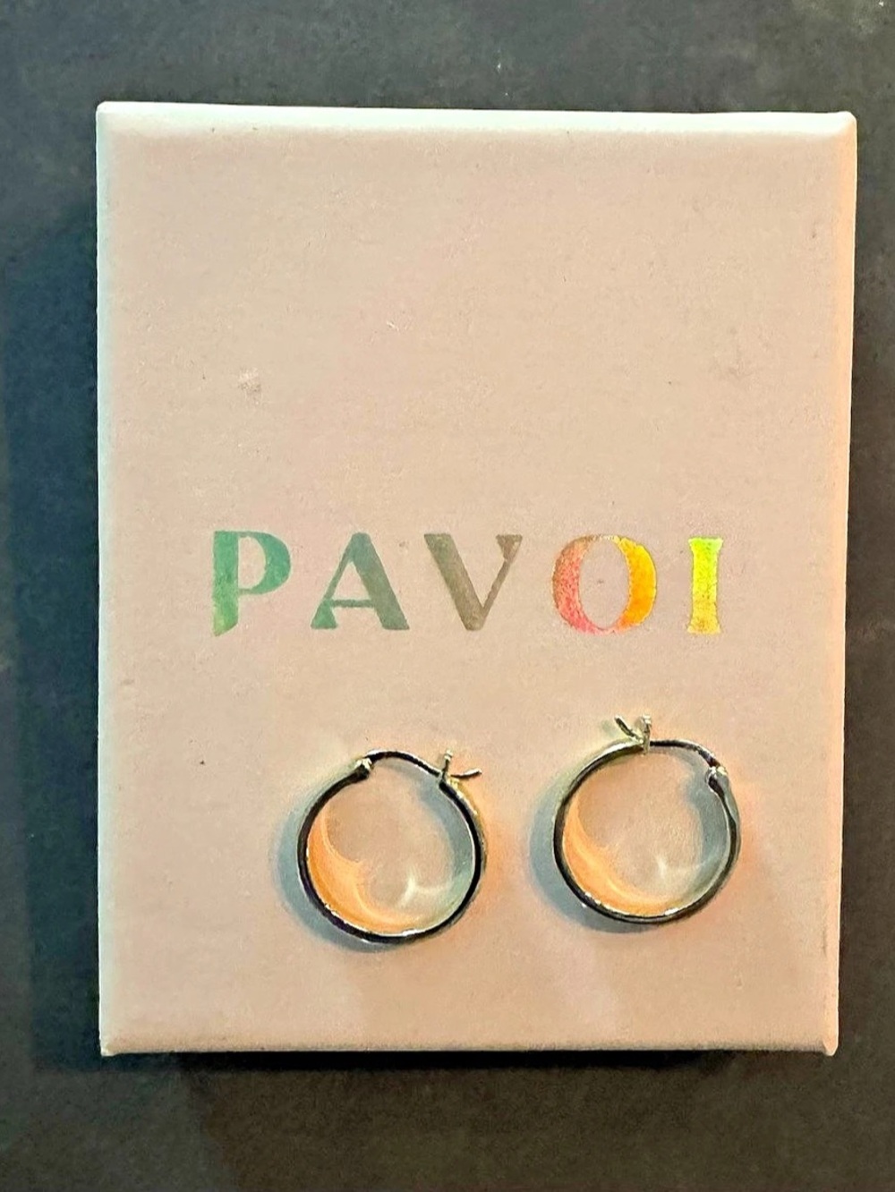New PAVOI 14k plated Gold Hoop Earrings